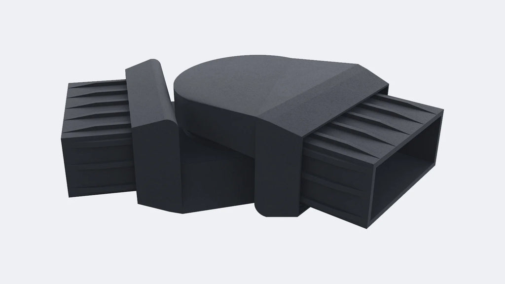 Bend Adjustable Top Rail Connector (Plastic) - CR Fence & Rail