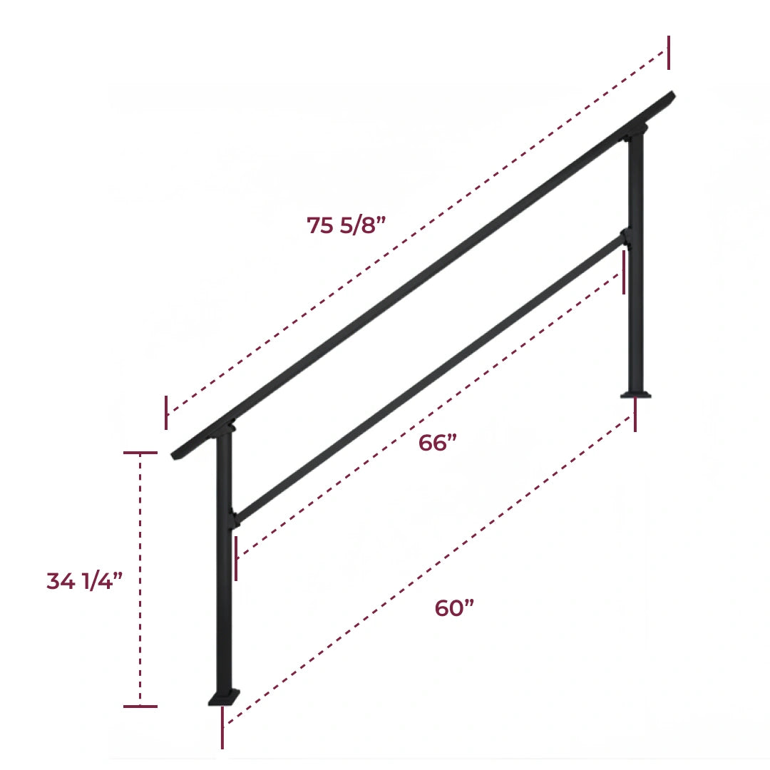 Stair Handrail Kit - 6 Steps