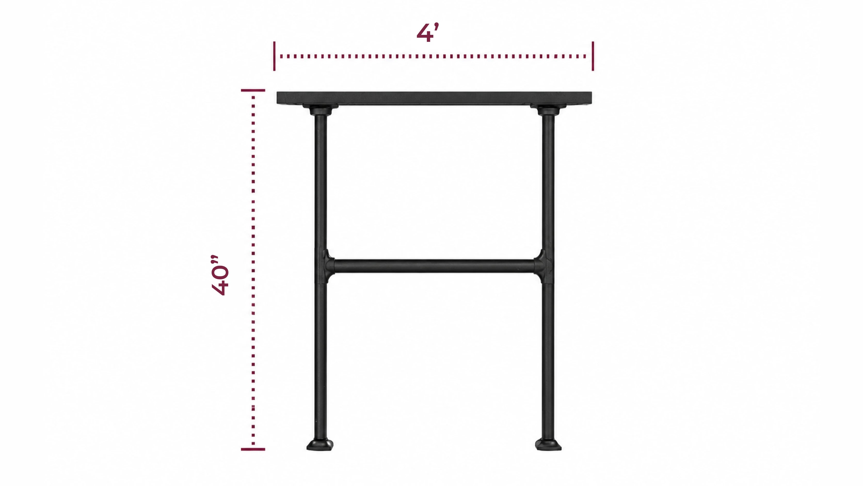 Horizontal Handrail Kit - 4' / 40