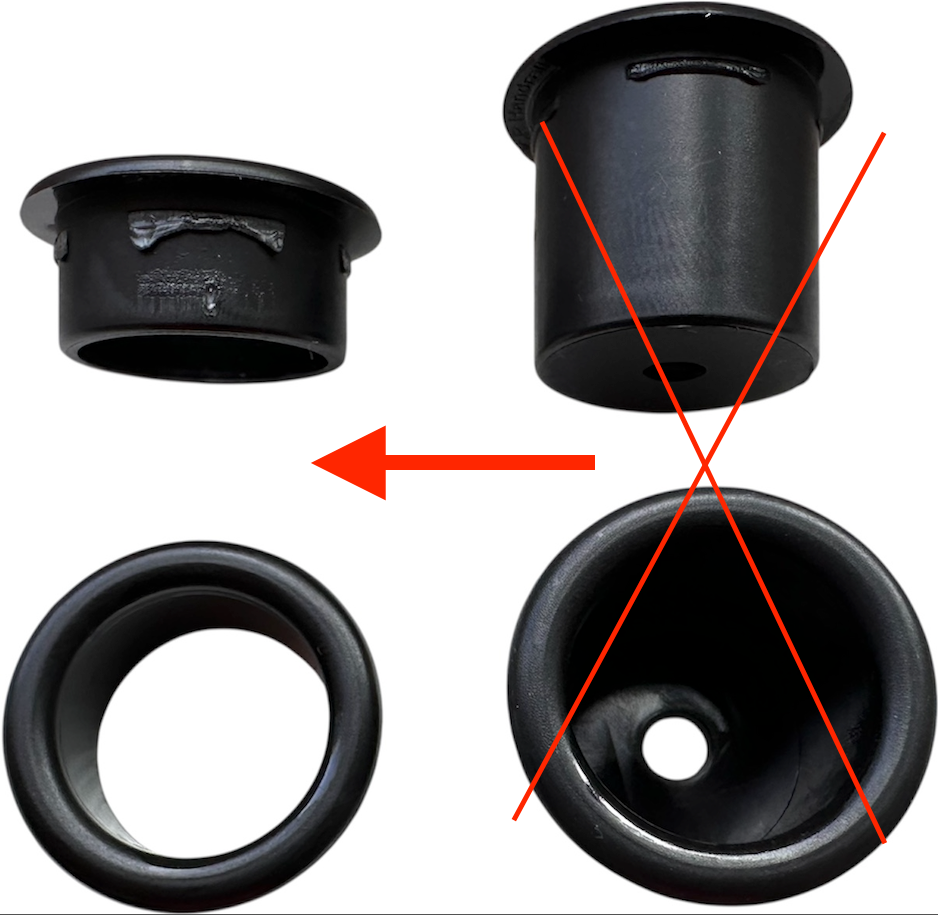 Guardrail V4 Circular Plastic Insert for Support Divider 
