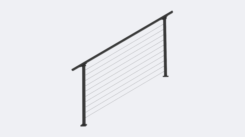 Cable Handrail Kit | Stair Cable Railing - CR Fence & Rail