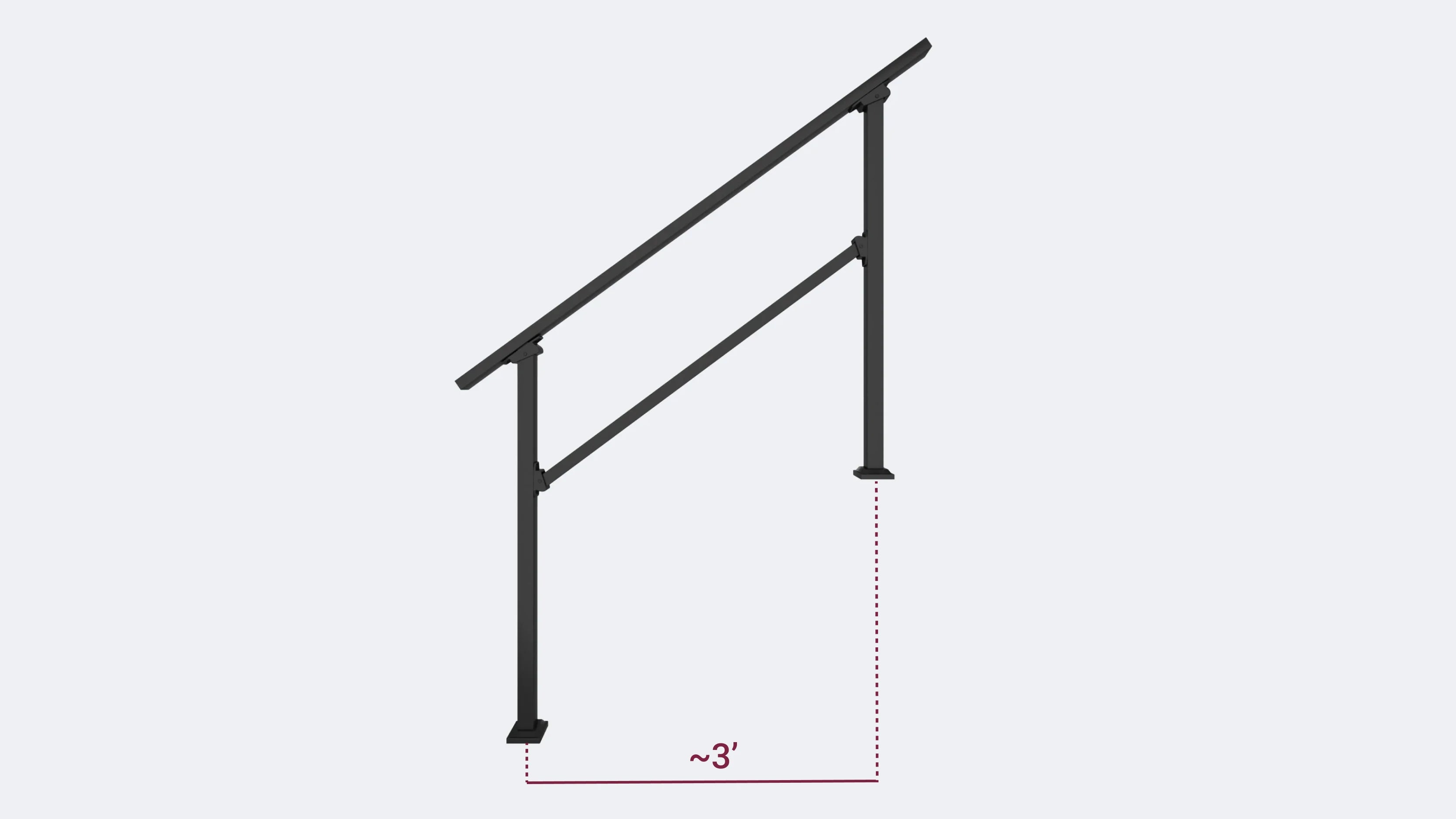 Stair Handrail Kit - 4 Steps