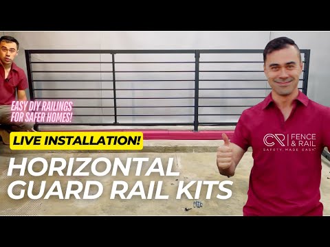 Guard Rail Kit | 6' Contemporary Horizontal Guard Rail Kit (V4) - CR ...